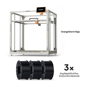 Pack OrangeStorm Giga + 3x3 kg de filament Rapid PLA Plus