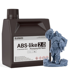 Résine ABS-like V2.0 Grise 1 kg et 2 kg
