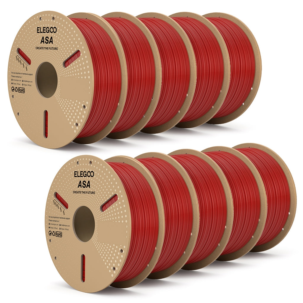 Asa Color:red ELEGOO Filament ASA pour imprimante 3D 10 kg – ELEGOO FR