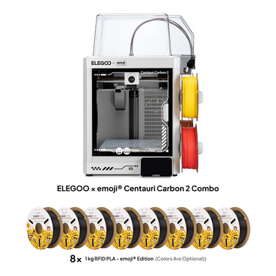 ELEGOO × emoji® Centauri Carbon 2 Combo + 8 kg PLA (RFID) emoji® Brand Edition
