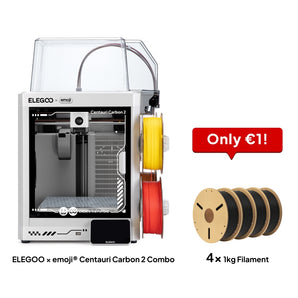 ELEGOO × emoji® Centauri Carbon 2 Combo: Get 4 kg Filament for Just €1