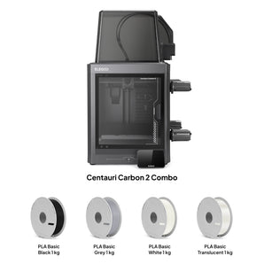 Centauri Carbon 2 Combo + 4 kg de PLA Basique avec bobine rechargeable (couleurs de base)