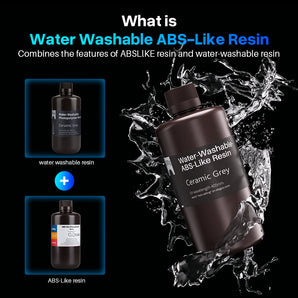Résine ABS‑Like lavable à l’eau 8K