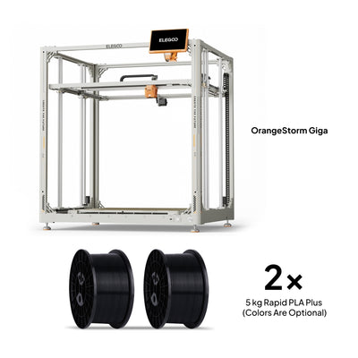 Pack OrangeStorm Giga + 2 × 5 kg Rapid PLA Plus