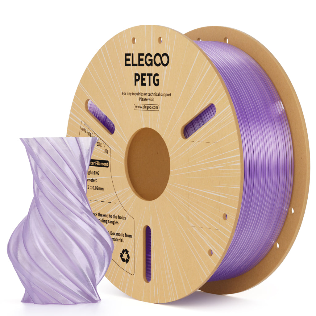 Translucent Petg Filament Example Elegoo PETG Translucent 3D Printer Filament – ELEGOO FR